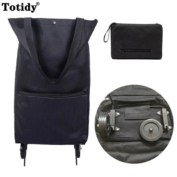 Cărucior pliant pentru cumpărături ușor