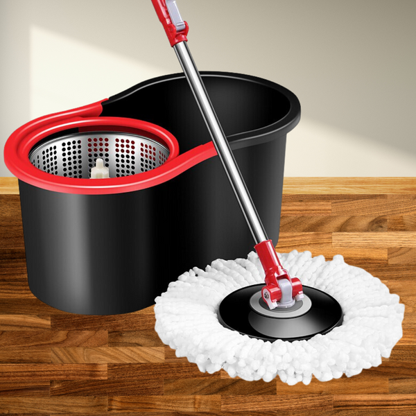 PROMO: Mop Rotativ 360° cu Găleată + 5 Rezerve Incluse