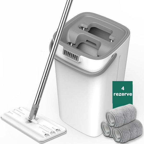 Mop si galeata, galeata 5.7 L, 4 rezerve microfibra incluse